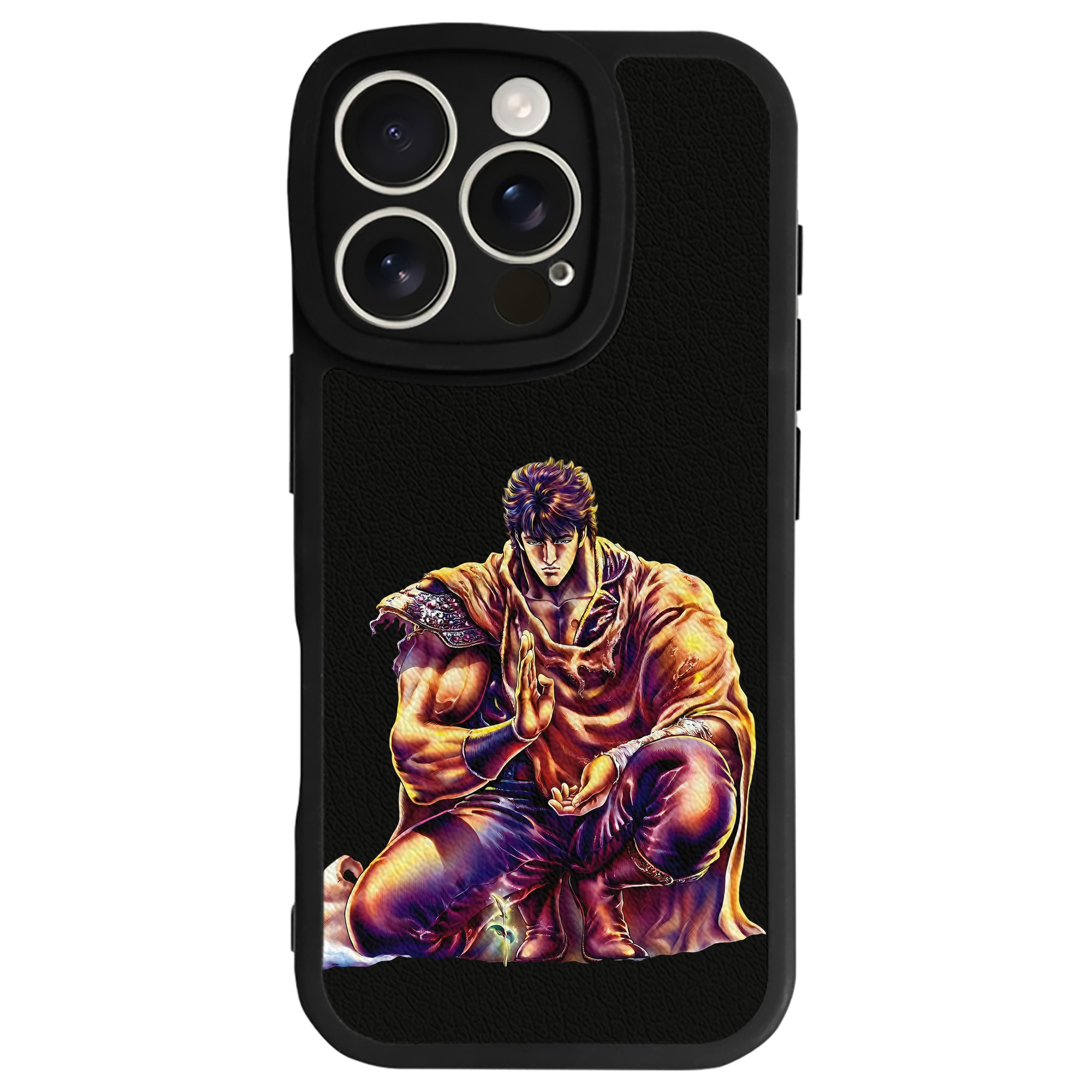 （画像用） 北斗の拳 Fist of the North Star 【iPhone 16シリーズ対応】シリコンスマホケース（レザー調） 材質：シリコン